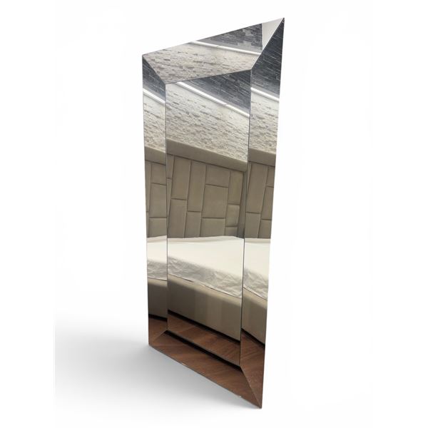 New - Sovet - Designer Denver Floor/Wall Mirror with Sloping Frame - approx. 35.4in x 70.8in H - MSR