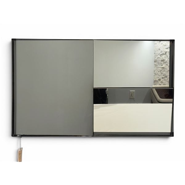New - Designer Capro Wall Mirror Black by Ark Interiors - approx. 24in W x 40in L - MSRP $960 - new 