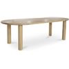 Image 2 : BNIB - Moes - Milo Small Dining Table Oak - MSRP $2,999 - FC-1001-24-0 - 78" W x 39" D x 30" H