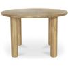 Image 1 : BNIB - Moe's - Milo Round Dining Table in Oak - MSRP $2,599.00 - FC-1003-24 - 48.0” W X 48.
