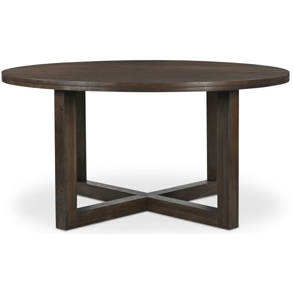 BNIB - Moes - Joel Dining Table - Dark Brown - MSRP $3,549 - JD-1101-20-0 - 60" W x 60" D x 30" H