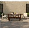 Image 2 : BNIB - Moe's Esmond Outdoor Dining Bench - Brown - MSRP $839 - TA-1007-03-0 - 64"W x 16"D x 18"H