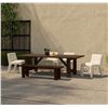 Image 3 : BNIB - Moe's Esmond Outdoor Dining Bench - Brown - MSRP $839 - TA-1007-03-0 - 64"W x 16"D x 18"H