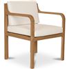 Image 2 : BNIB - Moe's Home Collection Nellie Outdoor Dining Chair - White - $1099 CAD - TA-1006-18 - 23.5" W 