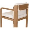 Image 3 : BNIB - Moe's Home Collection Nellie Outdoor Dining Chair - White - $1099 CAD - TA-1006-18 - 23.5" W 