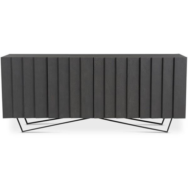 BNIB - Moe's Brolio Sideboard - Charcoal - Msrp $2349 - RP-1008-07 - 71" W x 16" D x 30" H