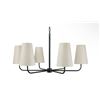 Image 2 : BNIB - Moes - Mathis Chandelier Black - MSRP $1,270 - EL-1001-02 - 37.1" W x 37.1" D x 50" H