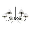 Image 3 : BNIB - Moes - Whitney Chandelier Blackened Bronze - MSRP $1,099 - EL-1003-02 - 47.25" W x 47.25" D x