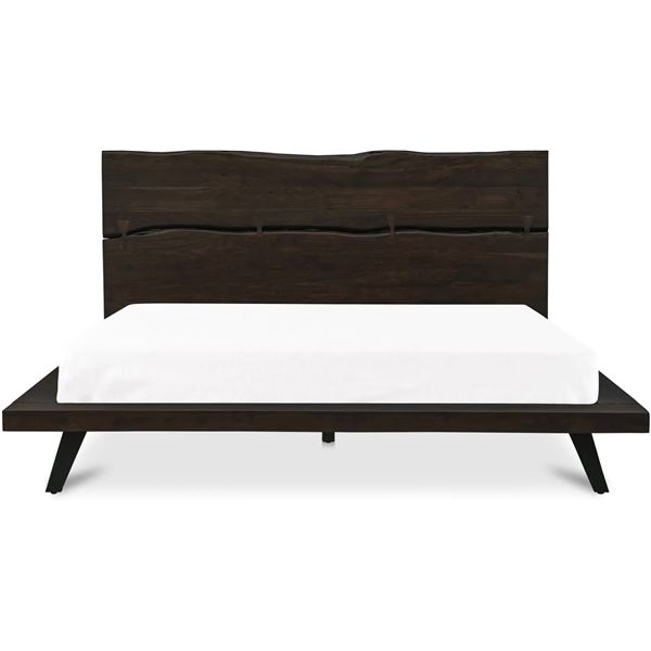 BNIB - Moe's Madagascar Platform Bed - King - Dark Brown - Msrp $2949 - UH-1007-20-0 - 92"W x 89"D x