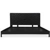 Image 2 : BNIB - Moe's - Misaki Bed Queen in Black - MSRP $4,799.00 - GZ-1160-02 - 63"W x 85"D x 45"H