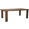 Image 2 : BNIB - Moe's Marina Outdoor Dining Table - Brown - Msrp $3299 - TA-1004-03-0 - 82" W x 42" D x 30" H