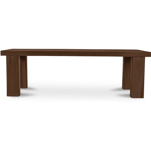 BNIB - Moe's Marina Outdoor Bench - Brown - MSRP $989 - TA-1005-03-0 - 58"W x 16"D x 18"H