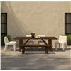 Image 2 : BNIB - Moe's Esmond Outdoor Dining Table - Brown - Msrp $4299 - TA-1008-03-0 - 98"W x 42"D x 30"H
