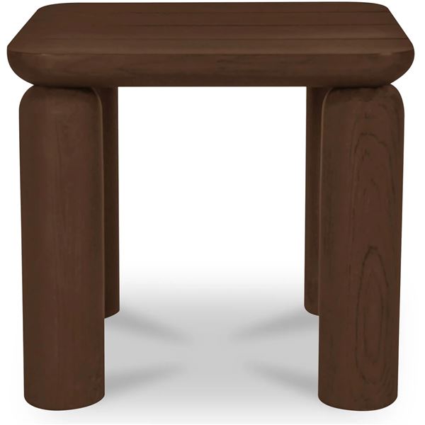 BNIB - Moe's Barclay Outdoor Side Table - Brown - Msrp $899 - TA-1009-03-0 - 22"W x 22"D x 20"H