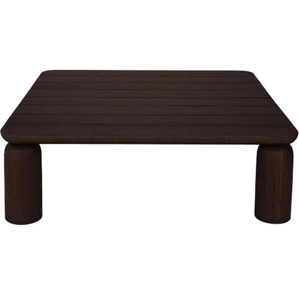 BNIB - Moe's Barclay Outdoor Coffee Table - Brown - Msrp $2249 - TA-1010-03-0 - 48"W x 48"D x 15.5"H