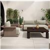 Image 2 : BNIB - Moe's Barclay Outdoor Coffee Table - Brown - Msrp $2249 - TA-1010-03-0 - 48"W x 48"D x 15.5"H