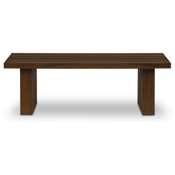 BNIB - Moe's Denby Outdoor Coffee Table - Brown - Msrp $2599 - TA-1016-03 - 35"W x 65"D x 18"H