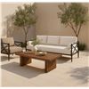 Image 4 : BNIB - Moe's Denby Outdoor Coffee Table - Brown - Msrp $2599 - TA-1016-03 - 35"W x 65"D x 18"H