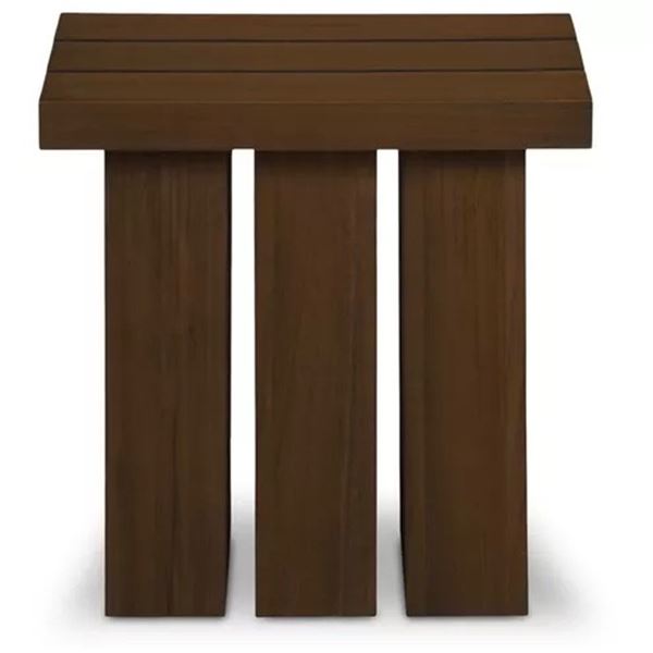 BNIB - Moe's Denby Outdoor Side Table - Brown - Msrp $1199 - TA-1017-03 - 22"W x 22"D x 20"H