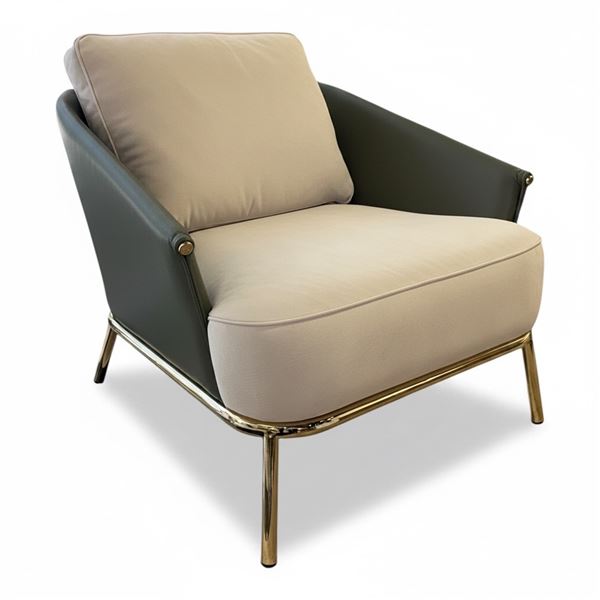 New - Ulivi - Clara Armchair - MSRP $14,875 - 30.7" x 31.1" x 29.5" H (78 x 79 x 75 cm) - Seat Heigh