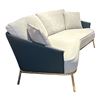 Image 2 : New - Ulivi - Clara Cream Color Loveseat - Made in Italy - 70" x 38.8" x 29.1" H (SH 15.1") - Backre