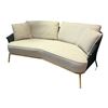 Image 3 : New - Ulivi - Clara Cream Color Loveseat - Made in Italy - 70" x 38.8" x 29.1" H (SH 15.1") - Backre