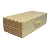 Image 1 : New - Decorative Box - Colour: Cream - Size: Large - MSRP $290 - New Floor Model