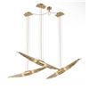 Image 3 : New - Castro Lighting - Streamline Suspension Light - Gold Finish - 39.4" x 3.5" - MSRP $3,016 - New