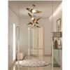 Image 6 : New - Castro Lighting - Streamline Suspension Light - Gold Finish - 39.4" x 3.5" - MSRP $3,016 - New