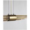 Image 7 : New - Castro Lighting - Streamline Suspension Light - Gold Finish - 39.4" x 3.5" - MSRP $3,016 - New