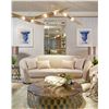 Image 8 : New - Castro Lighting - Streamline Suspension Light - Gold Finish - 39.4" x 3.5" - MSRP $3,016 - New