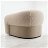 Image 2 : New - Ceppi - Megan Armchair - 41" x 38.6" x 27.6" H - Fabric Col.04 & Cuoietto Avorio Leather - MSR