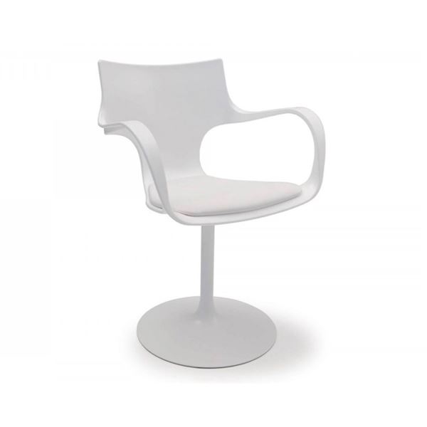 New - Sovet - FLUTE Swivel Chair by Ark Interiors - 24" x 19.7" x 32.3" H - MSRP $1,236 - New Floor 