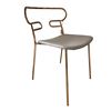 Image 1 : New - Tarba - Genoa Dining Chair by Ark Interiors - Grey Seat - 18"W x 18"D x 29"H - MSRP $1,099 - N