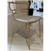 Image 2 : New - Tarba - Genoa Dining Chair by Ark Interiors - Grey Seat - 18"W x 18"D x 29"H - MSRP $1,099 - N