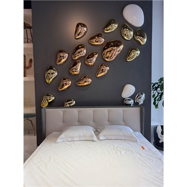 New - Fuoriluogo - Group of assorted designer Matt Stone & Metal Drops style decor - MSRP $6860 (bid