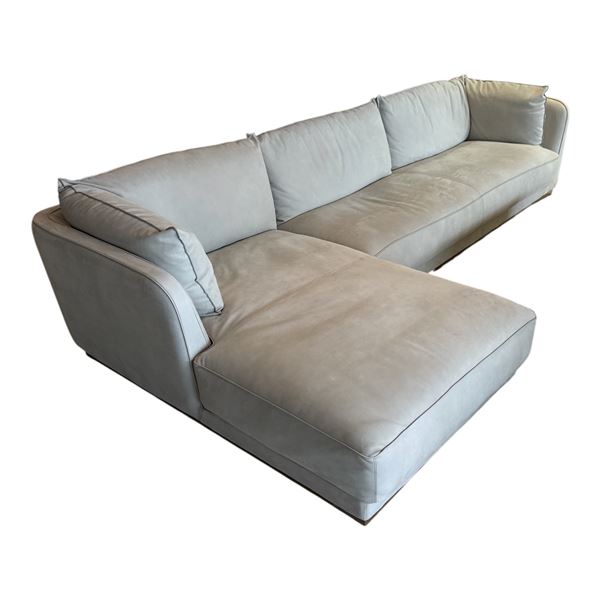 New - Dorian Sofa by Ark Interiors - 138.6" x 39" x 26.8" H - MSRP $48,114 - New Floor Model - Made 