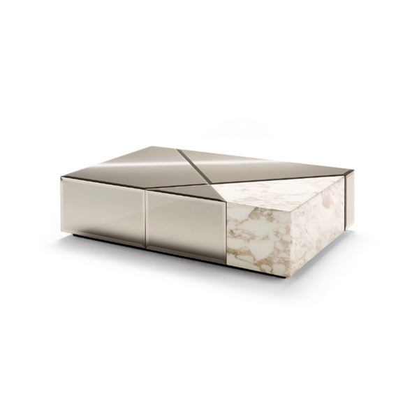 New - Opera - Cyrano Coffee Table by Ark Interiors - 47.3" x 31.5" x 12.6" H - MSRP $10,985 - New Fl