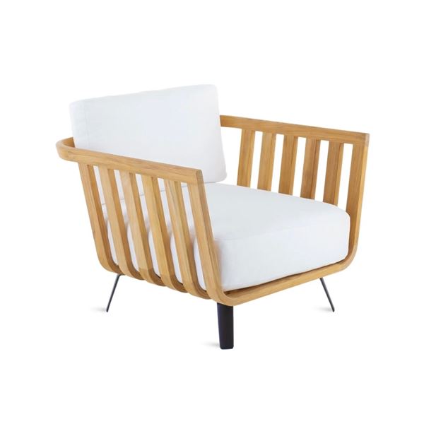 New - Unopiu - Welcome Armchair by Ark Interiors - 35" x 33.5" x 32" H - MSRP $7,013 - New Floor Mod