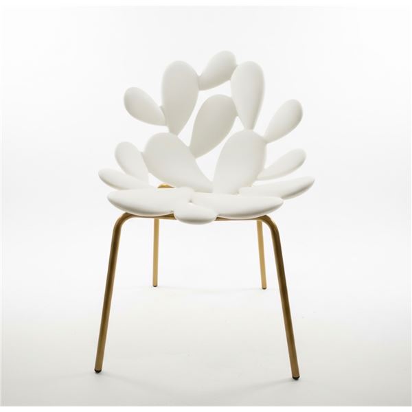 New - Qeeboo - Filicudi Chair White by Ark Interiors - approx 21" x 20" x 31" H - MSRP $1,049 - New 