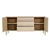Image 3 : BNIB - LH Home Runway Sideboard - Light Oak, RV: $2,652.75 CAD (RUN003B) - 66.9 x 17.7 x 31.5 in.