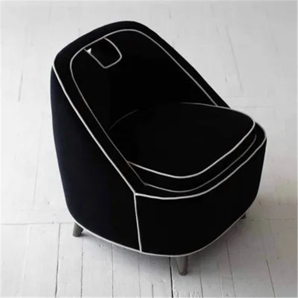 BNIB - LH Home Ebony Club Chair - Black, RV: $1,260.00 CAD (RNS026) - 26 x 25 x 26 in.