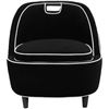 Image 2 : BNIB - LH Home Ebony Club Chair - Black, RV: $1,260.00 CAD (RNS026) - 26 x 25 x 26 in.