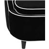 Image 3 : BNIB - LH Home Ebony Club Chair - Black, RV: $1,260.00 CAD (RNS026) - 26 x 25 x 26 in.