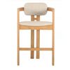 Image 3 : BNIB - LH Home Monterrey Counter Stool - Cream Tweed, RV: $1,122.75 CAD (CR044-NAT) - 22.8 x 23.6 x 
