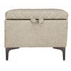 Image 3 : BNIB - LH Home Reece Storage Ottoman - Tan, RV: $596.25 CAD (REC024-TAN) - 19.7 x 19.7 x 18.9 in.