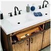 Image 3 : BNIB - LH Home Irondale Vanity W61 in Solid Acacia Wood and Metal with White Basin, RV: $3,372.75 (M