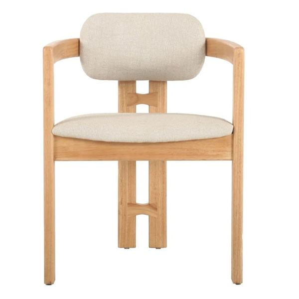 BNIB - LH Home Monterrey Dining Chair - Cream Tweed, RV: $897.75 CAD (CR034-NAT) - 23 x 24 x 31 in.
