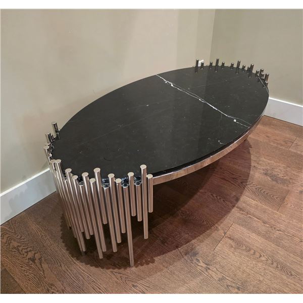 New Icile Coffee Table Marble Top - RV: $4890 - Approx: 53" x 27" x 17" - ARK Interiors Floor Model