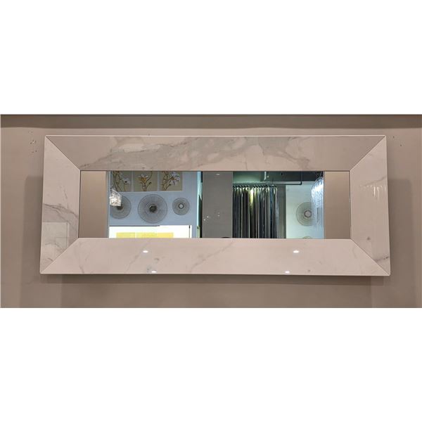 New Denver Ceramic Calacata Polish Mirror - RV: $3640 - Approx: 63" x 25.6" - ARK Interiors Floor Mo